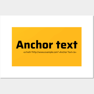 Anchor Text Posters and Art